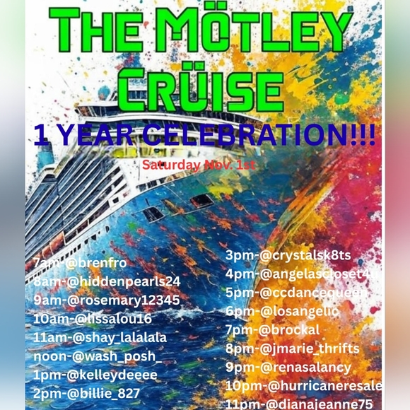 J. Crew Tops - 🤘The Motley Cruise 11/1 "Black Tie Affair" 1 YEAR CELEBRATION!!!